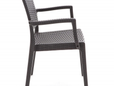 Plastová židle SIBILLA v imitaci umělého ratanu
